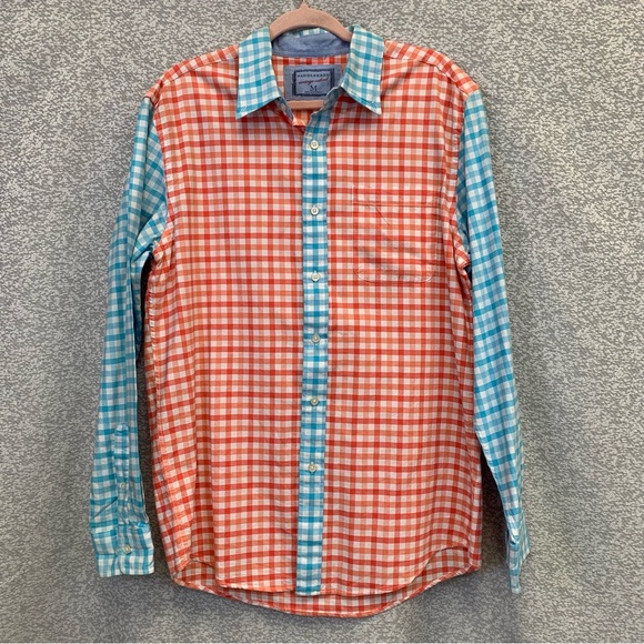 Saddlebred Other - SADDLEBRED Vintage Oxford Men's Long Sleeve Button Down Checkered Shirt Med #955